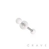 DONUT HOLE 316L SURGICAL STEEL TONGUE BARBELL